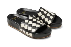 PELICAN WOVEN - Eggshell/Black