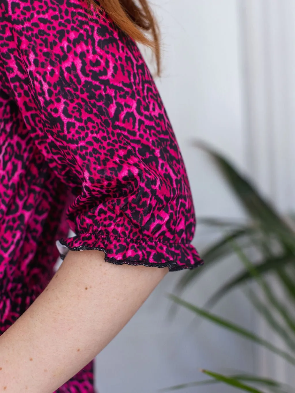 Petite Polly Leopard Dress ( Pull down to breastfeed)