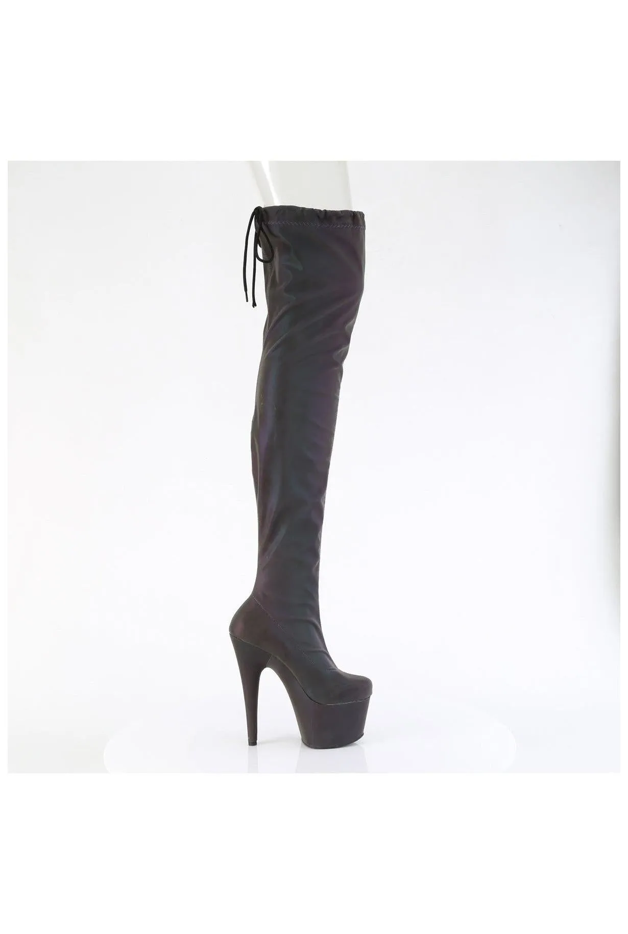 Pleaser ADORE-3008REFL Thigh Boot