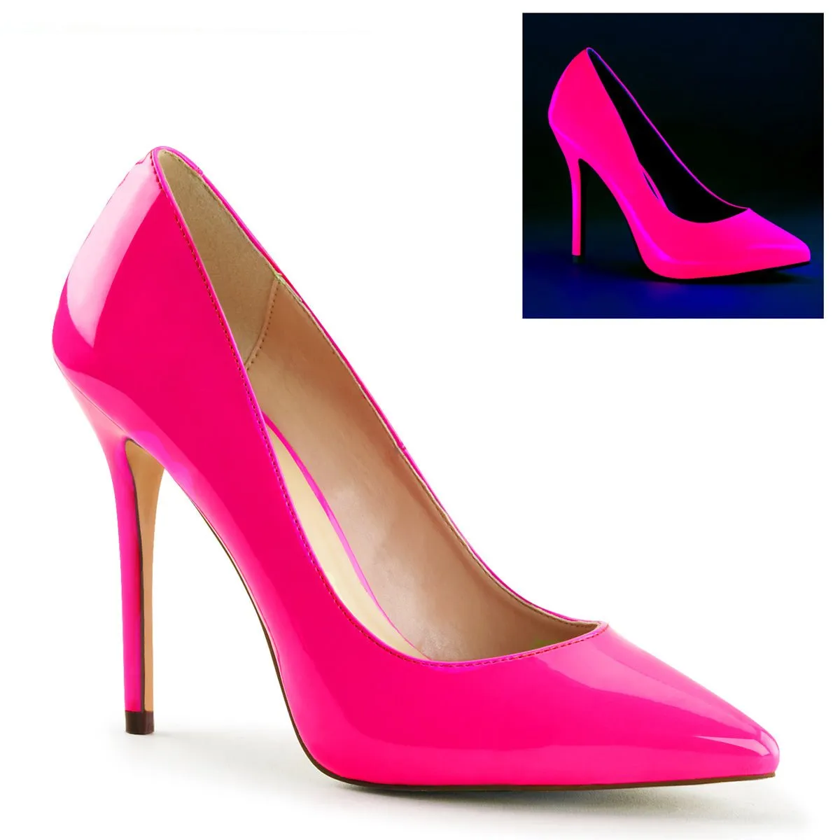 Pleaser Amuse 20 Neon Pink