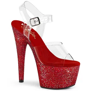 Pleaser Bejeweled 708DM Red