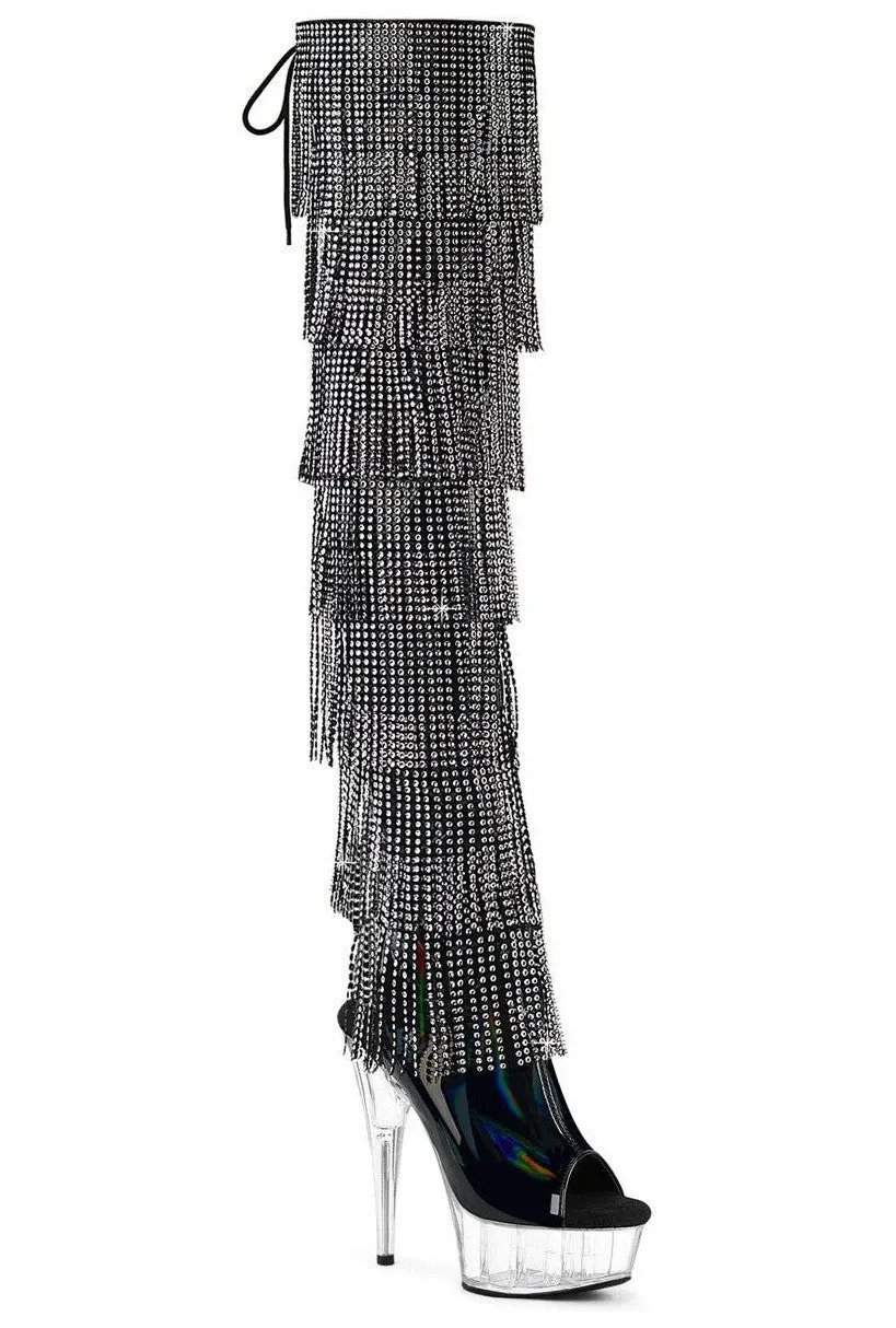 Pleaser DELIGHT-3017HG-RSF Thigh Boot