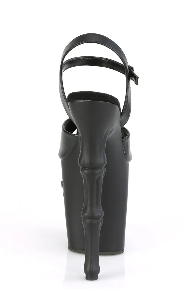 Pleaser USA Rapture-809 8inch Pleaser Stilettos - Matte Black