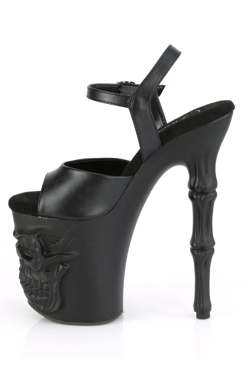 Pleaser USA Rapture-809 8inch Pleaser Stilettos - Matte Black