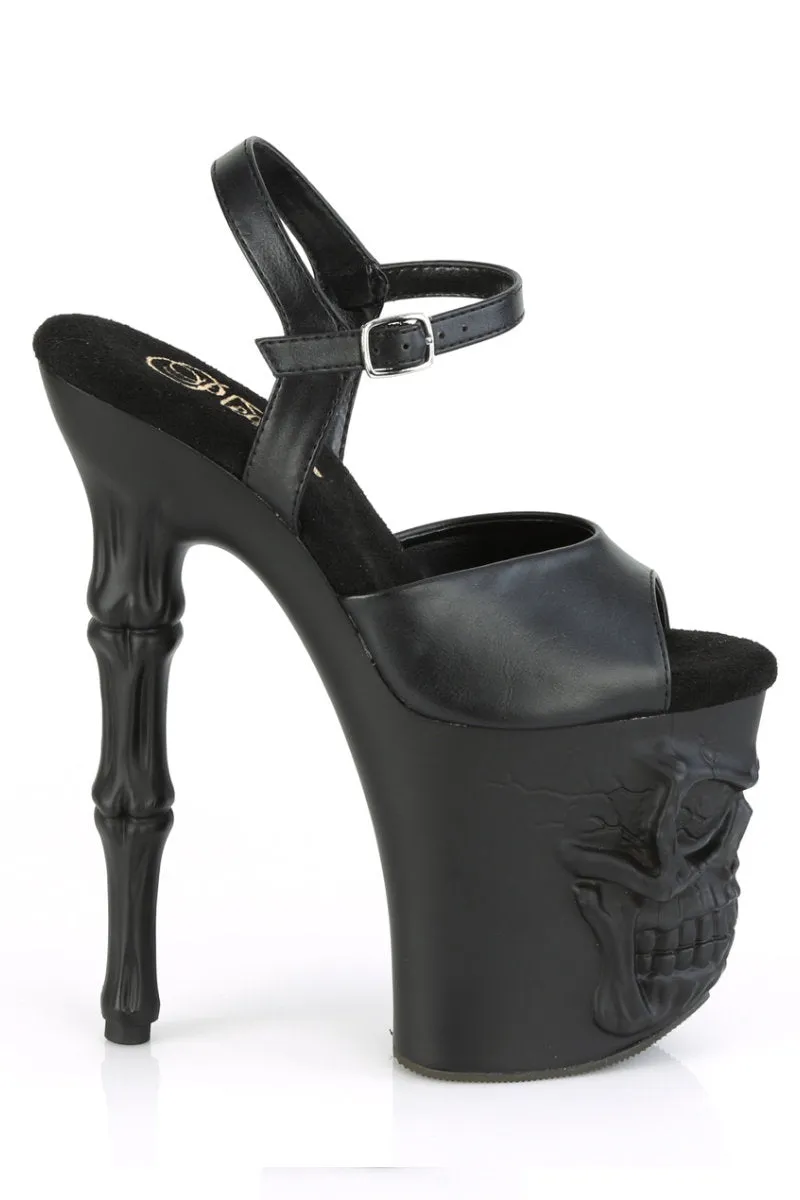 Pleaser USA Rapture-809 8inch Pleaser Stilettos - Matte Black