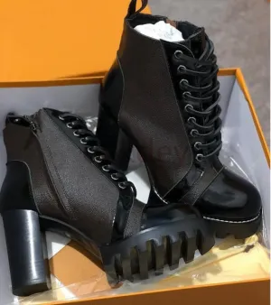 Pocket Buckle Strap Motorcycle Boots