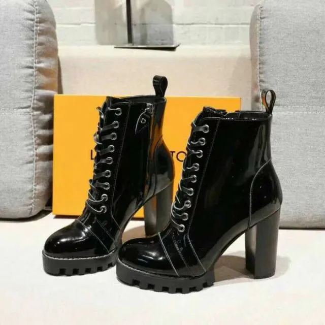 Pocket Buckle Strap Motorcycle Boots