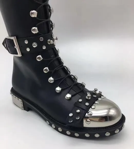 printed flowers Motorcycle Boots