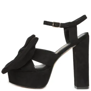 Privileged by J.C. Dossier Josie Black Platform Heels Black