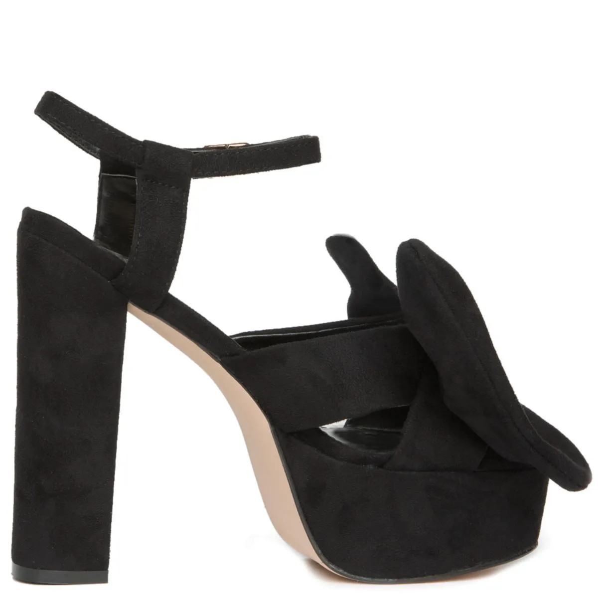 Privileged by J.C. Dossier Josie Black Platform Heels Black