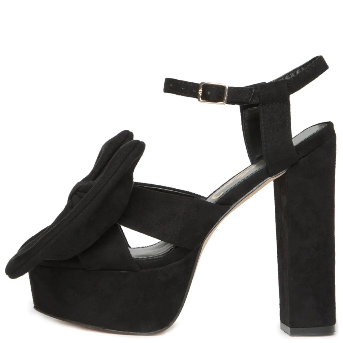 Privileged by J.C. Dossier Josie Black Platform Heels Black