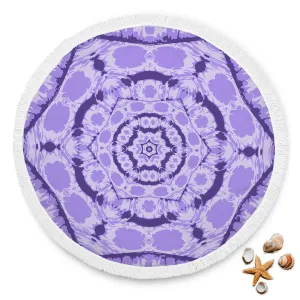 Purple Pattern Beach Blanket