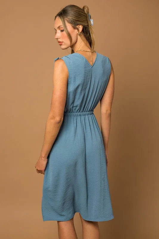 Raelyn Sleeveless V-neck Mini Dress