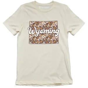 Retro Floral Wyoming