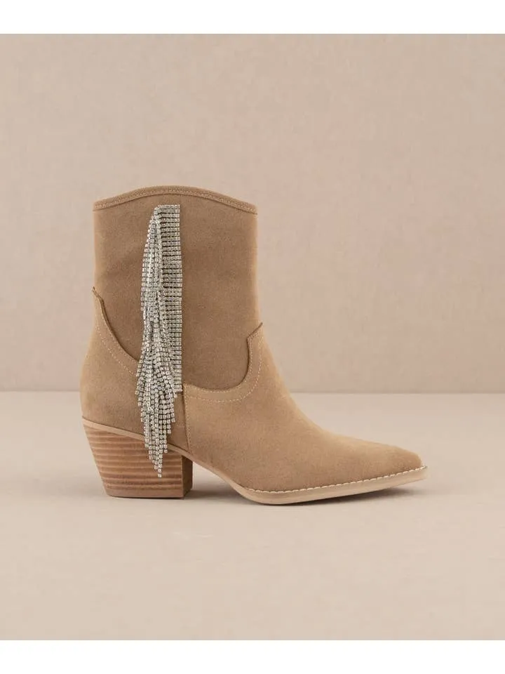 Rhinestone Fringe Boot