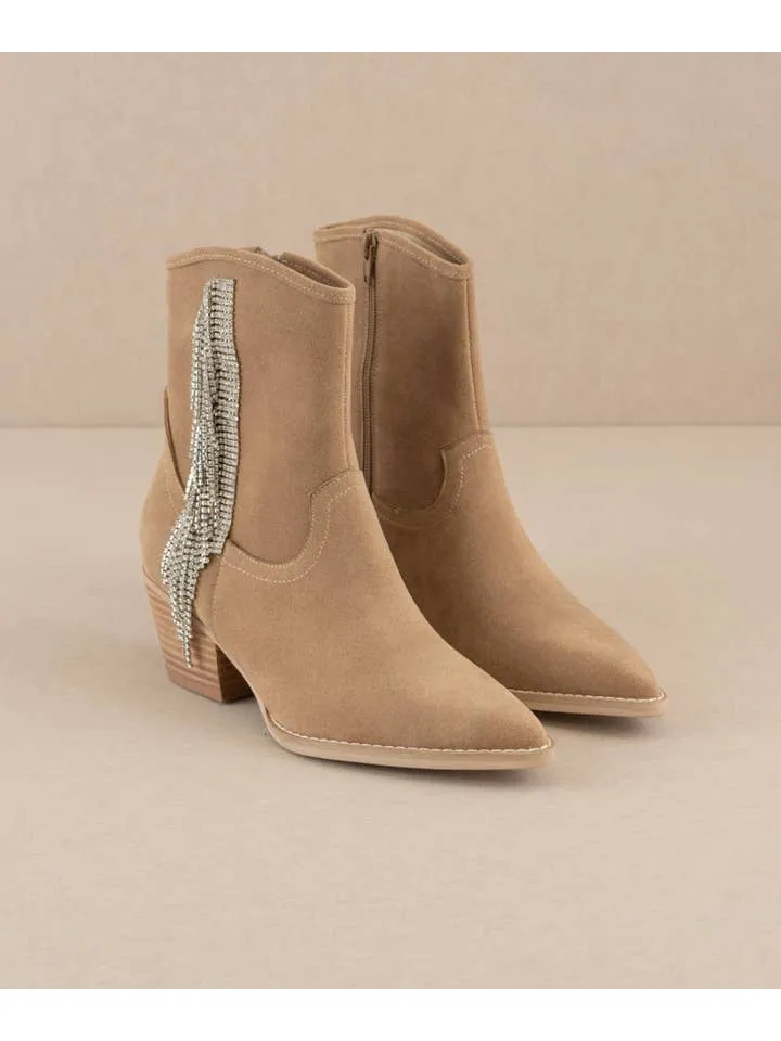 Rhinestone Fringe Boot