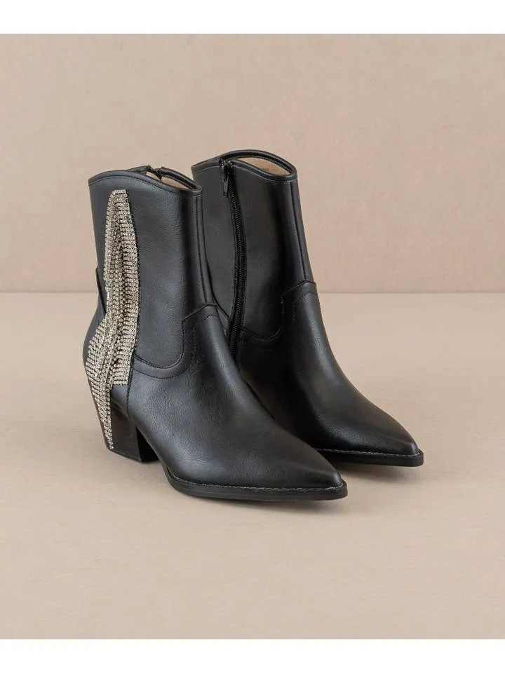 Rhinestone Fringe Boot