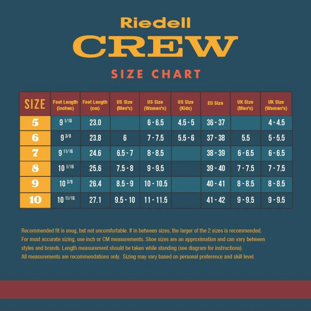 Riedell Crew Roller Skate Crimson