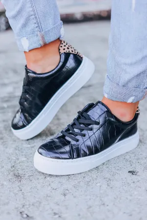 Royal Lace Up Sneaker - Black