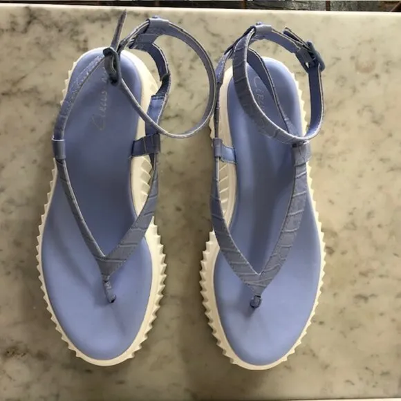 SAM EDELMAN Circus NY Elana Platform Sandal Periwinkle 9.5B