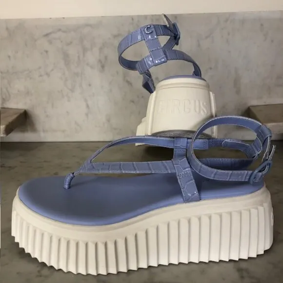 SAM EDELMAN Circus NY Elana Platform Sandal Periwinkle 9.5B
