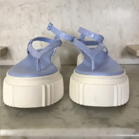 SAM EDELMAN Circus NY Elana Platform Sandal Periwinkle 9.5B