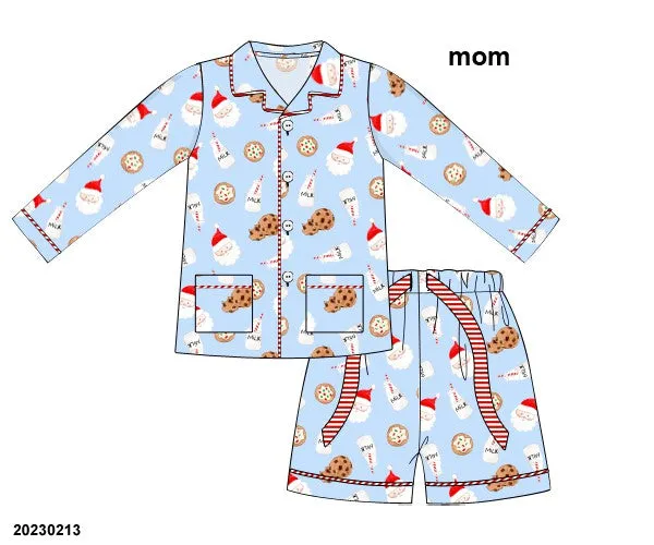 Santa's Milk & Cookies Mom Pajama set