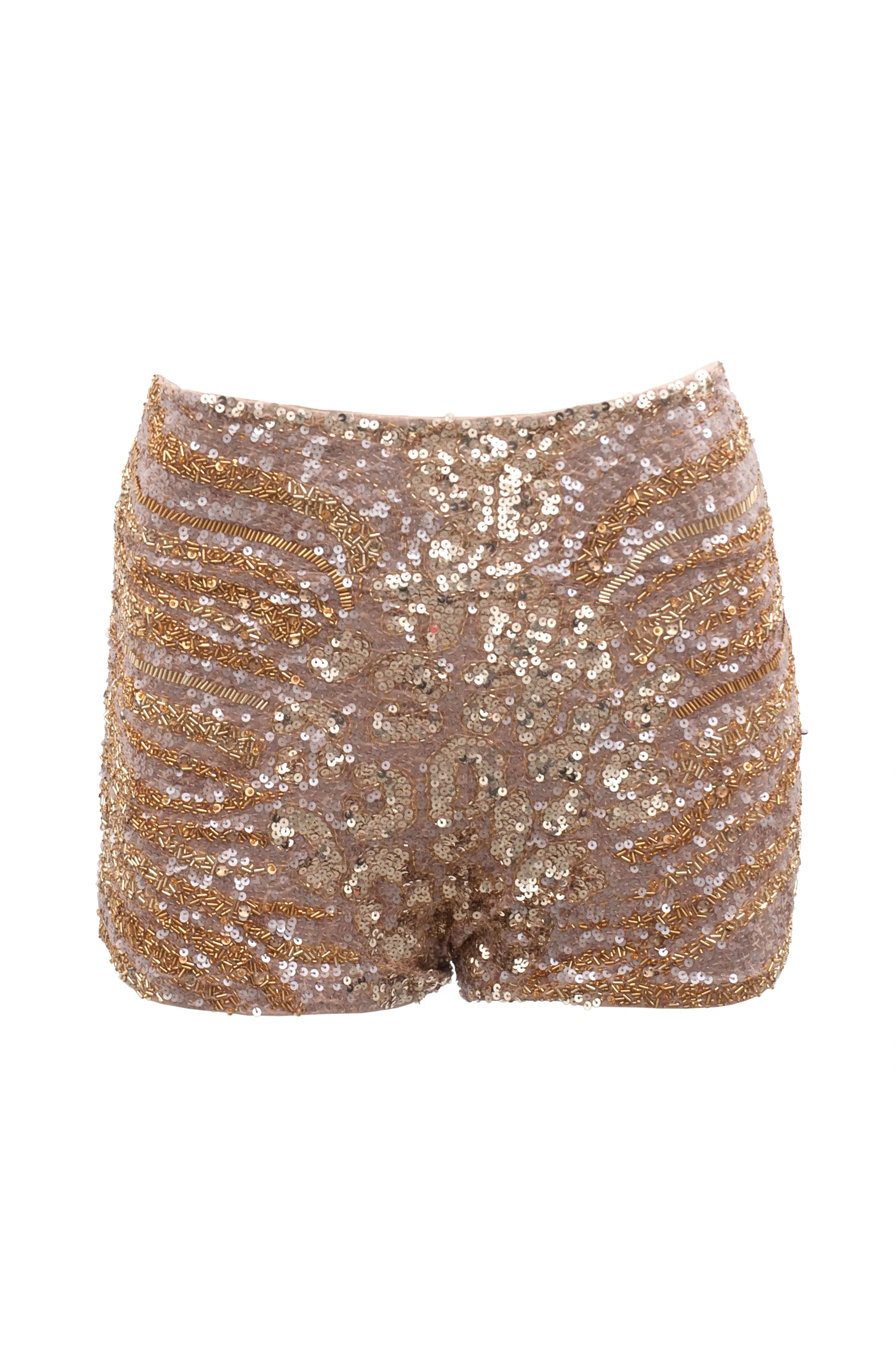Shorts HW panther gold