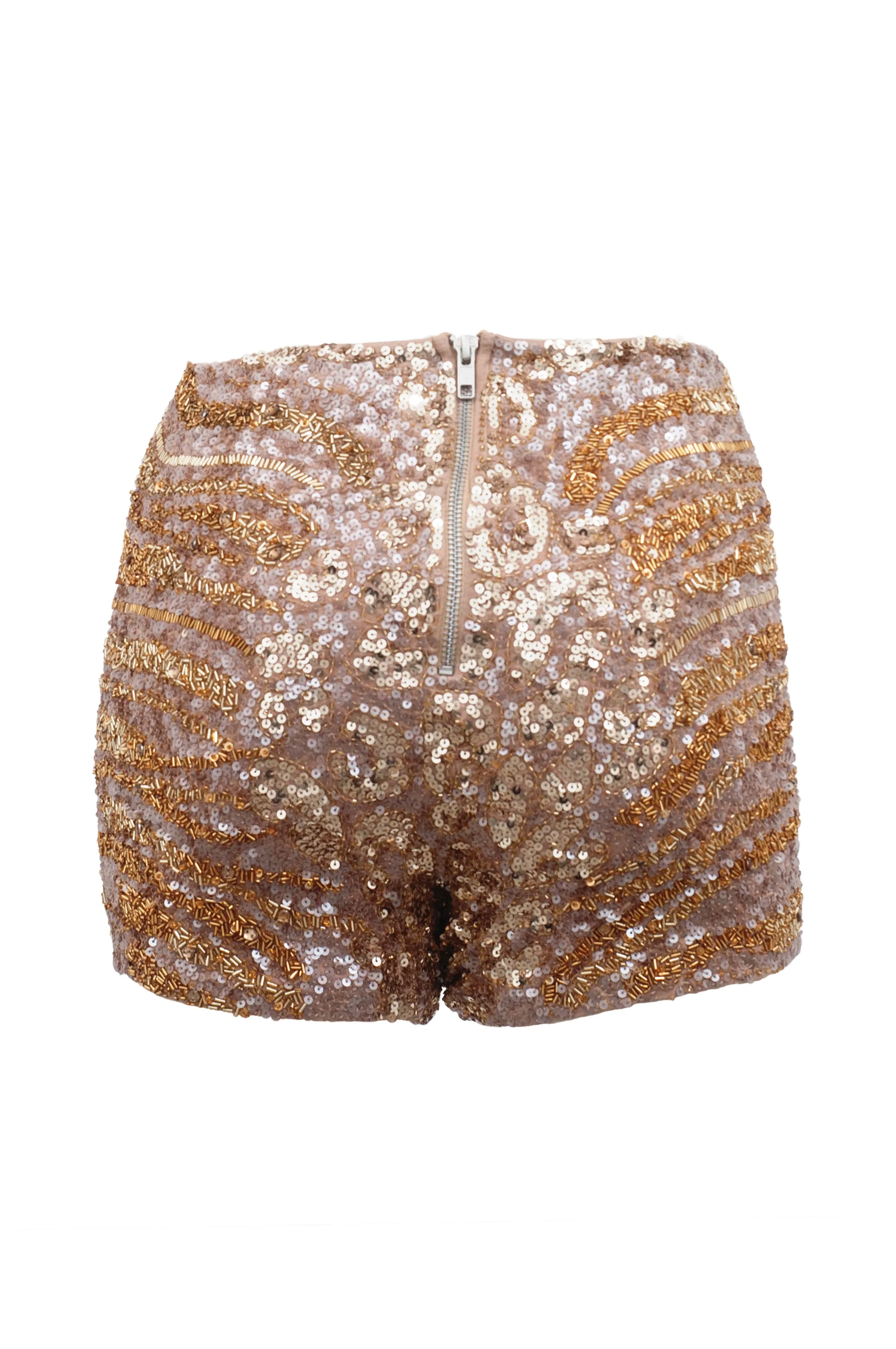 Shorts HW panther gold