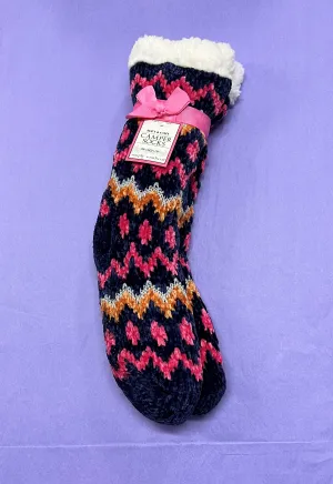 Simply Southern Cozy Chevron Camper Socks
