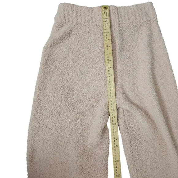 SKIMS Cozy Knit Lounge Pants Wide Leg High Waist Cream L/XL