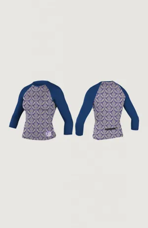 Skins Print 3/4 Sleeve Rash Tee | Light Pink