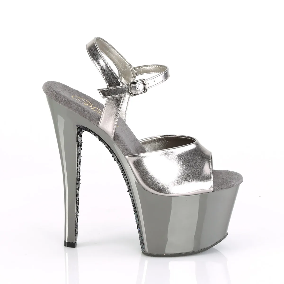 SKY-309TTG  Pewter Metallic Pu/Pewter Chrome-Glitter