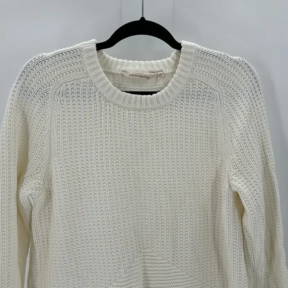 Soft Surroundings crew neck hi lo side slit oversized longline cozy comfy soft