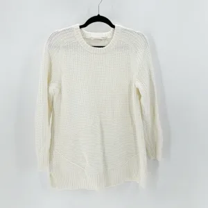 Soft Surroundings crew neck hi lo side slit oversized longline cozy comfy soft