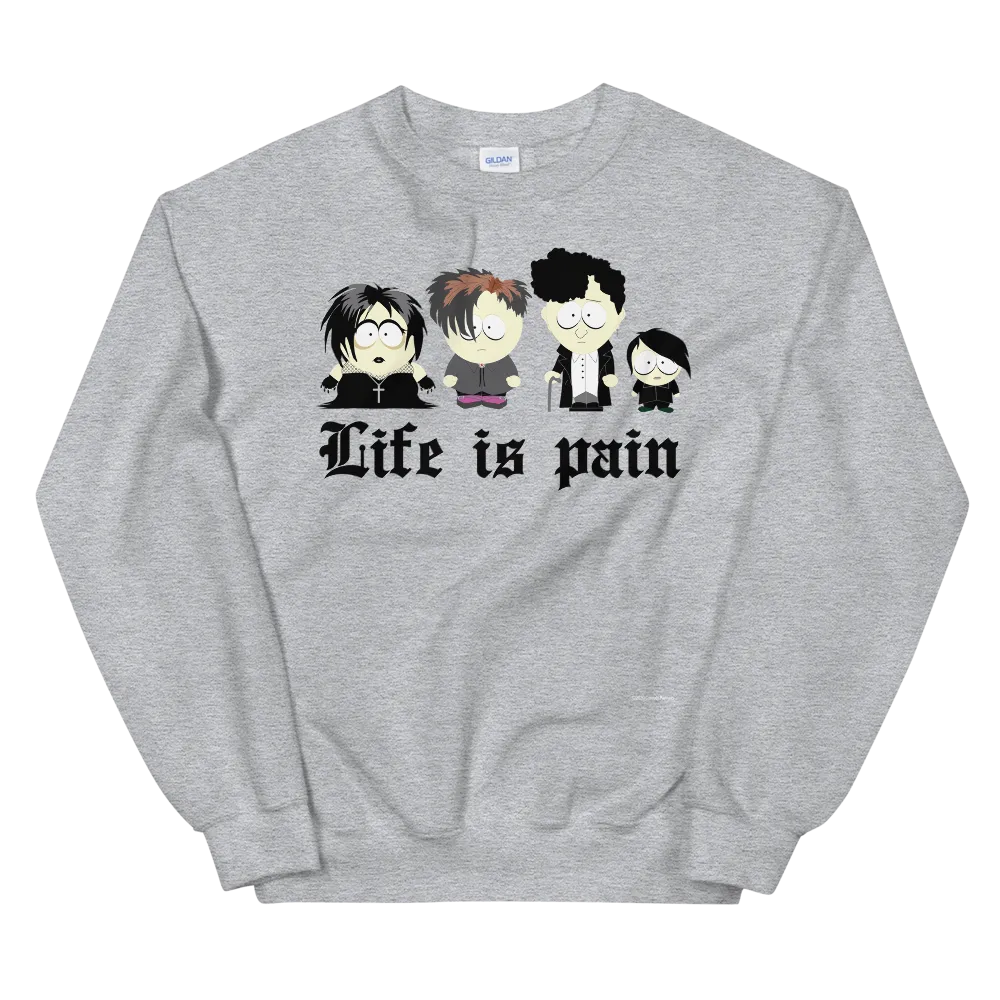 South Park Goth Kids Fleece Crewneck Sweatshirt
