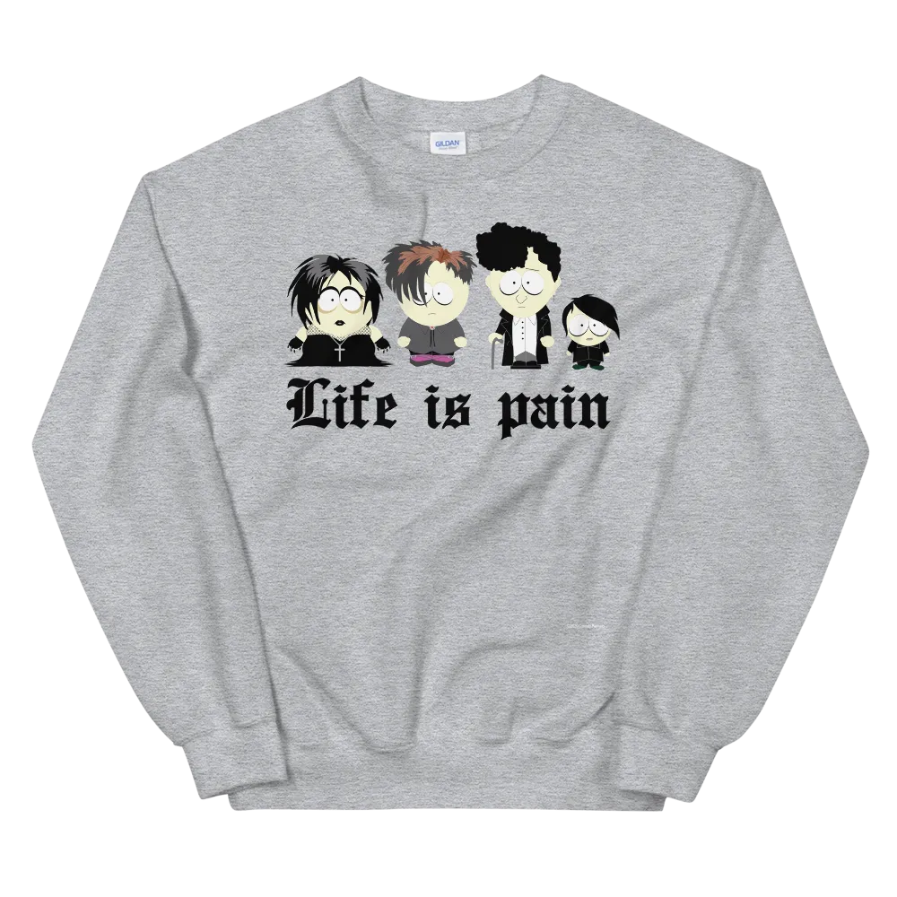 South Park Goth Kids Fleece Crewneck Sweatshirt