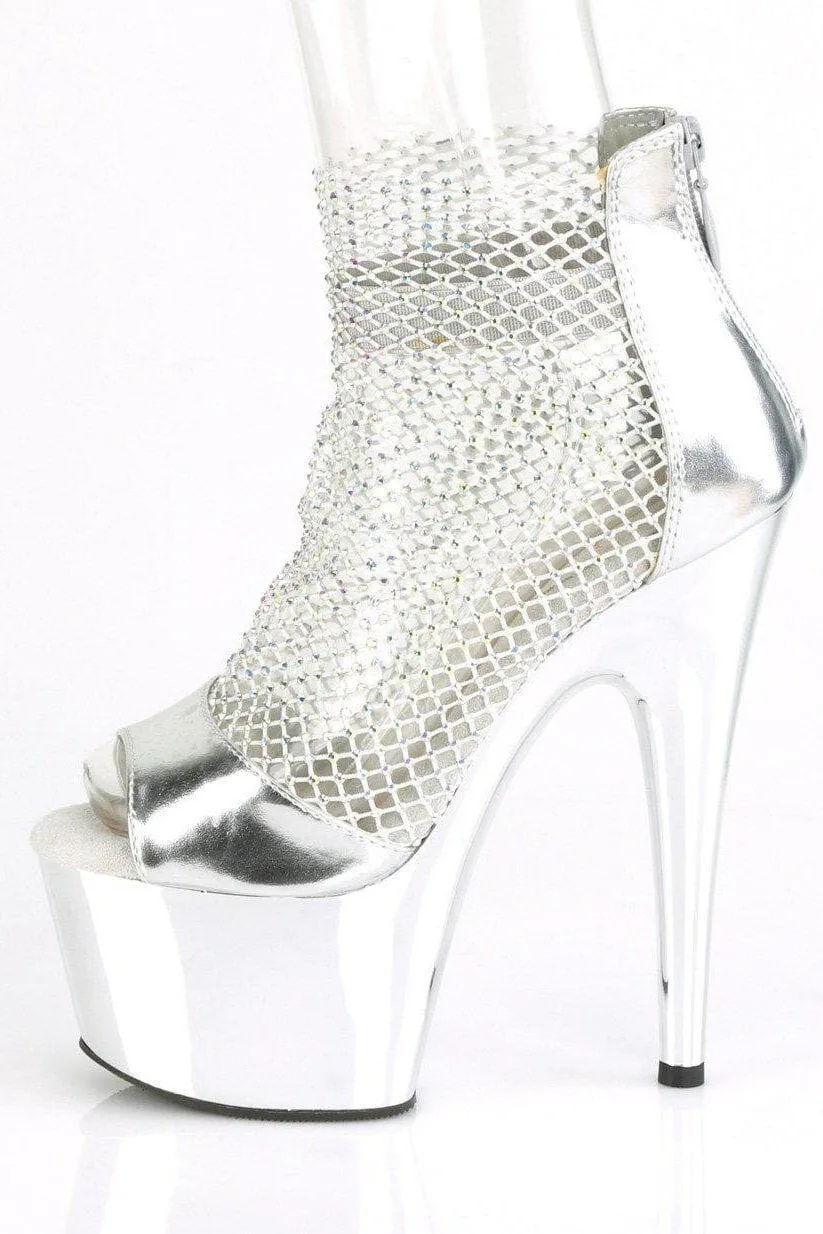 SS-ADORE-765RM Sandal | Silver Faux Leather