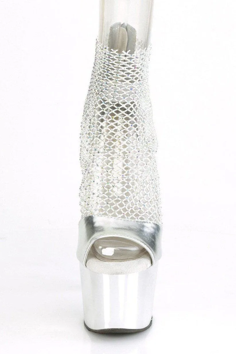 SS-ADORE-765RM Sandal | Silver Faux Leather