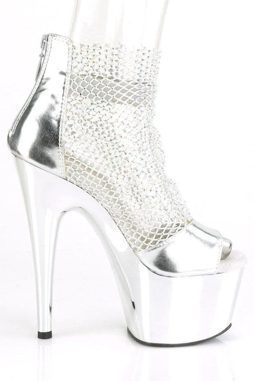 SS-ADORE-765RM Sandal | Silver Faux Leather