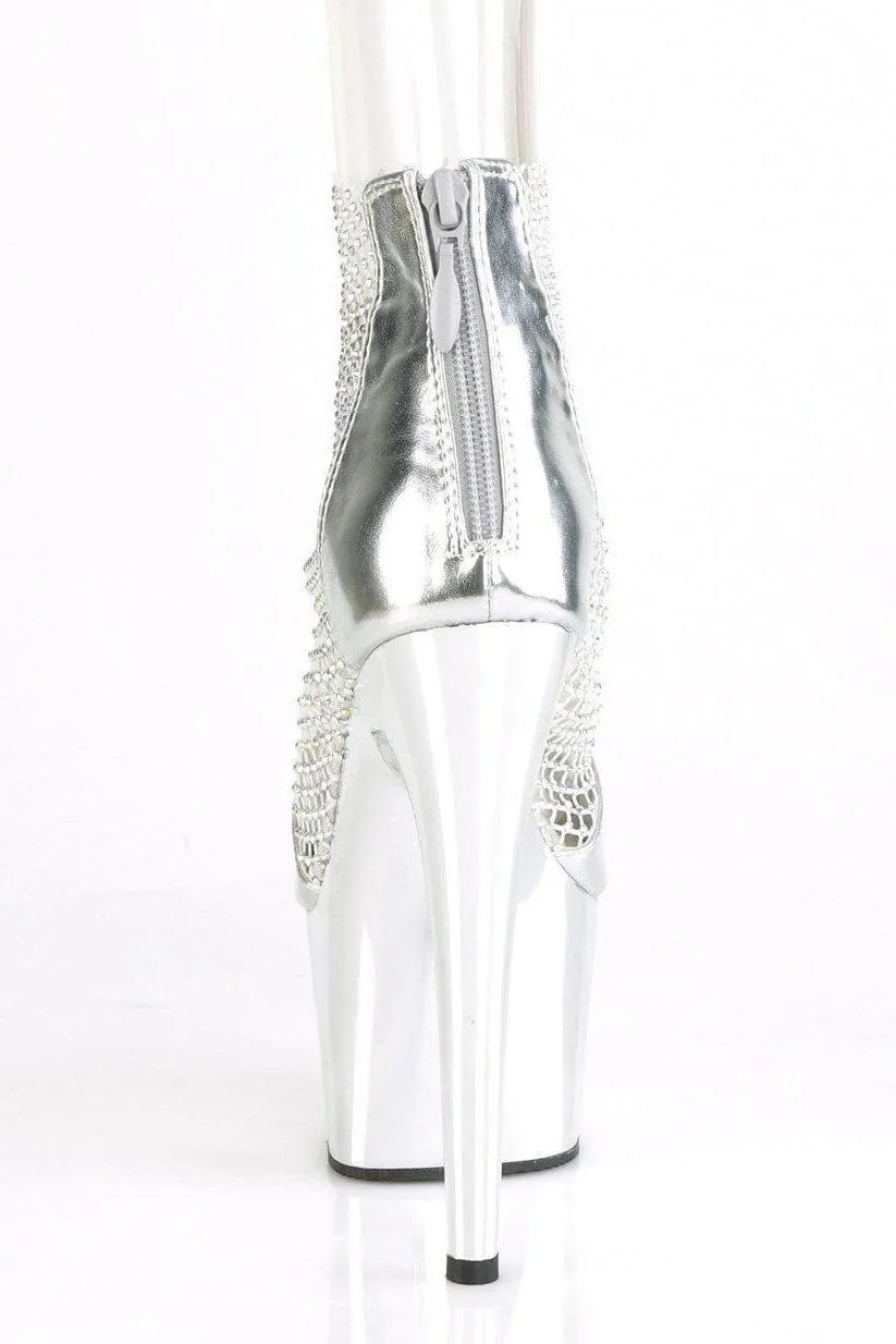 SS-ADORE-765RM Sandal | Silver Faux Leather