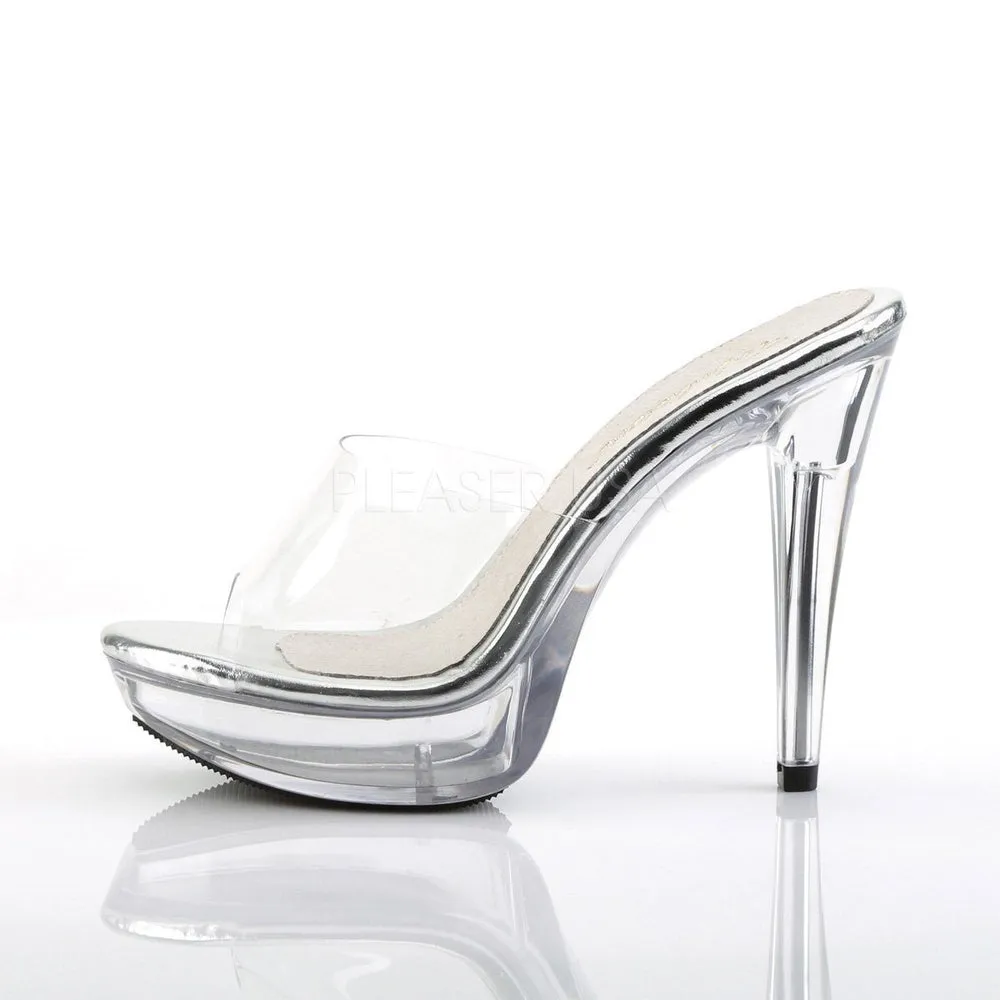 SS-COCKTAIL-501 Platform Slide | Clear Vinyl