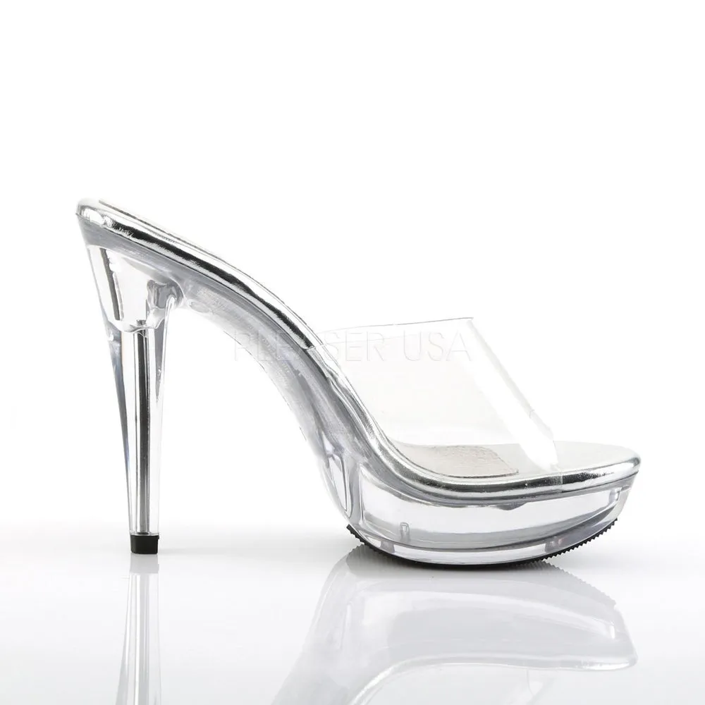 SS-COCKTAIL-501 Platform Slide | Clear Vinyl