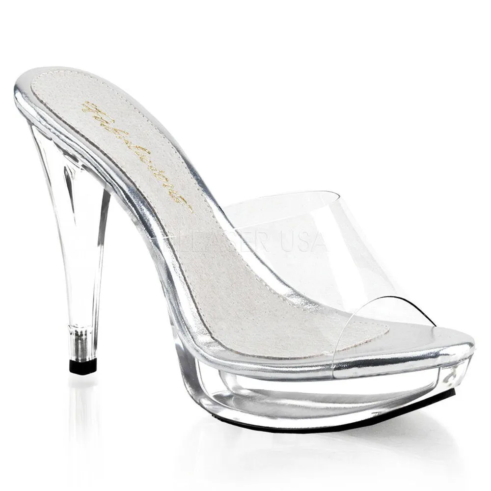 SS-COCKTAIL-501 Platform Slide | Clear Vinyl