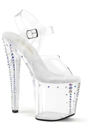 SS-ENCHANT-708RS-02 Clear Vinyl Sandal