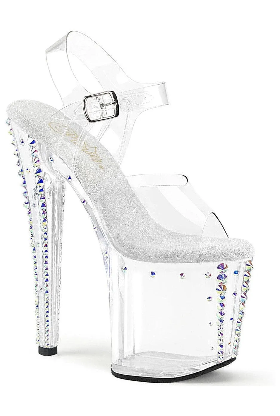 SS-ENCHANT-708RS-02 Clear Vinyl Sandal
