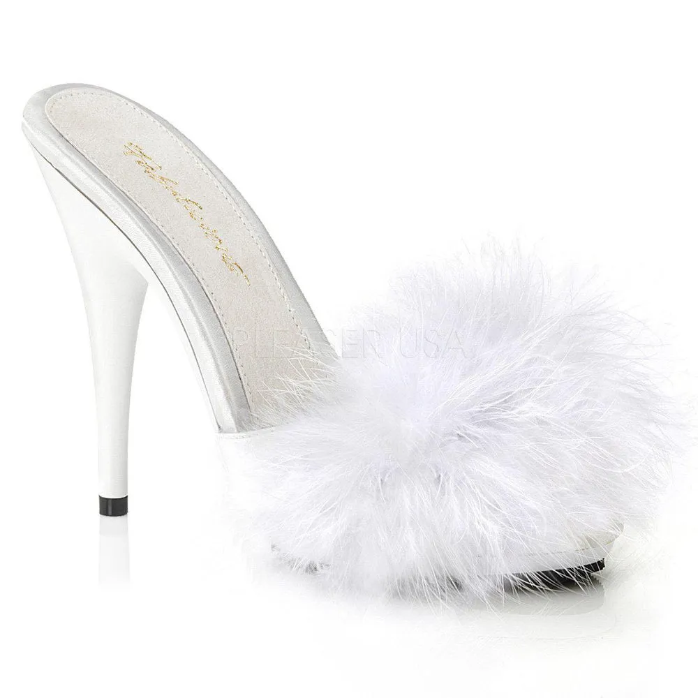 SS-POISE-501F Sandal | White Genuine Satin