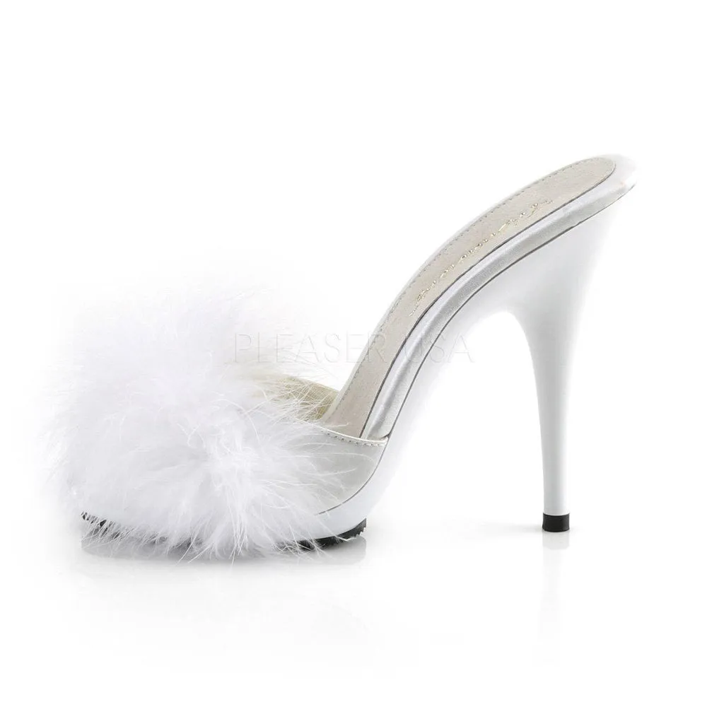 SS-POISE-501F Sandal | White Genuine Satin
