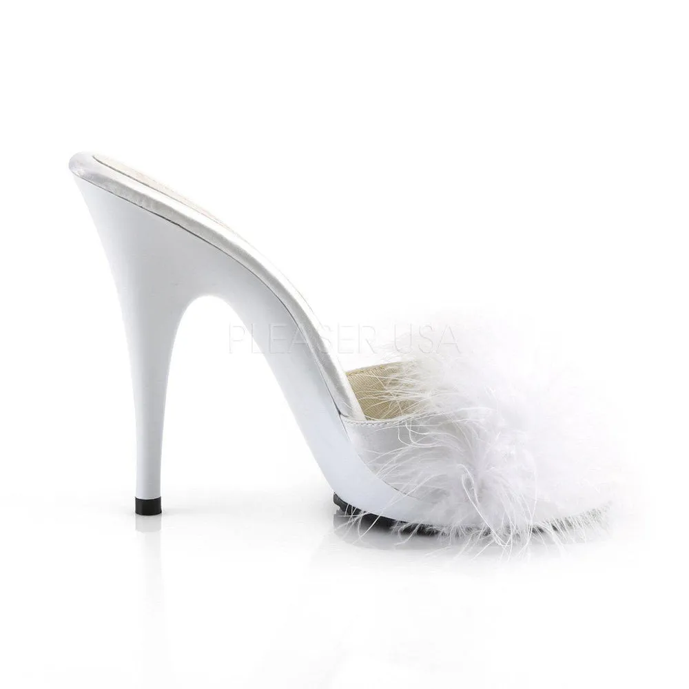 SS-POISE-501F Sandal | White Genuine Satin