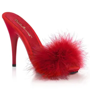 SS-POISE-501F Slide | Red Marabou